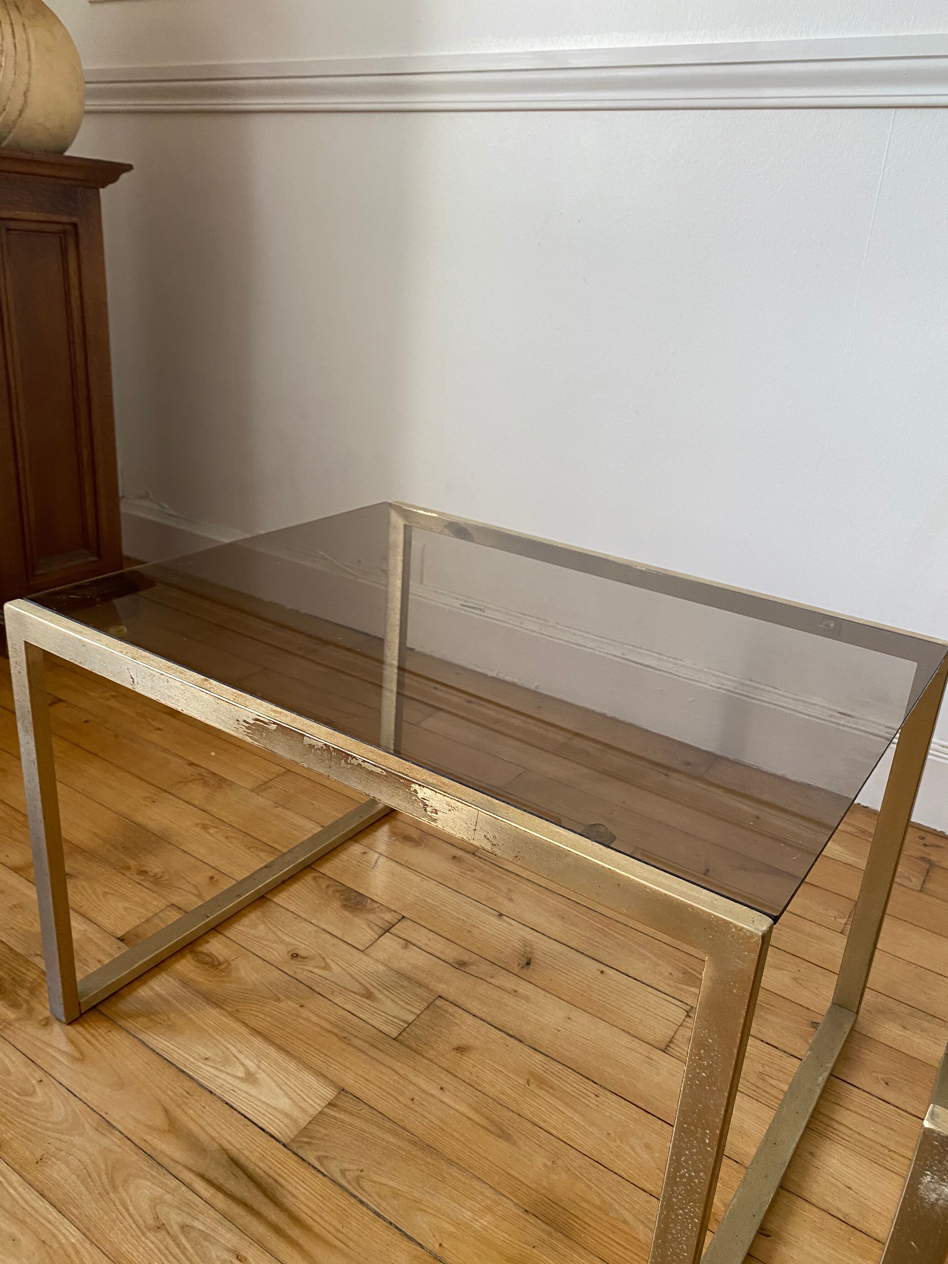 Vintage golden gigognes tables