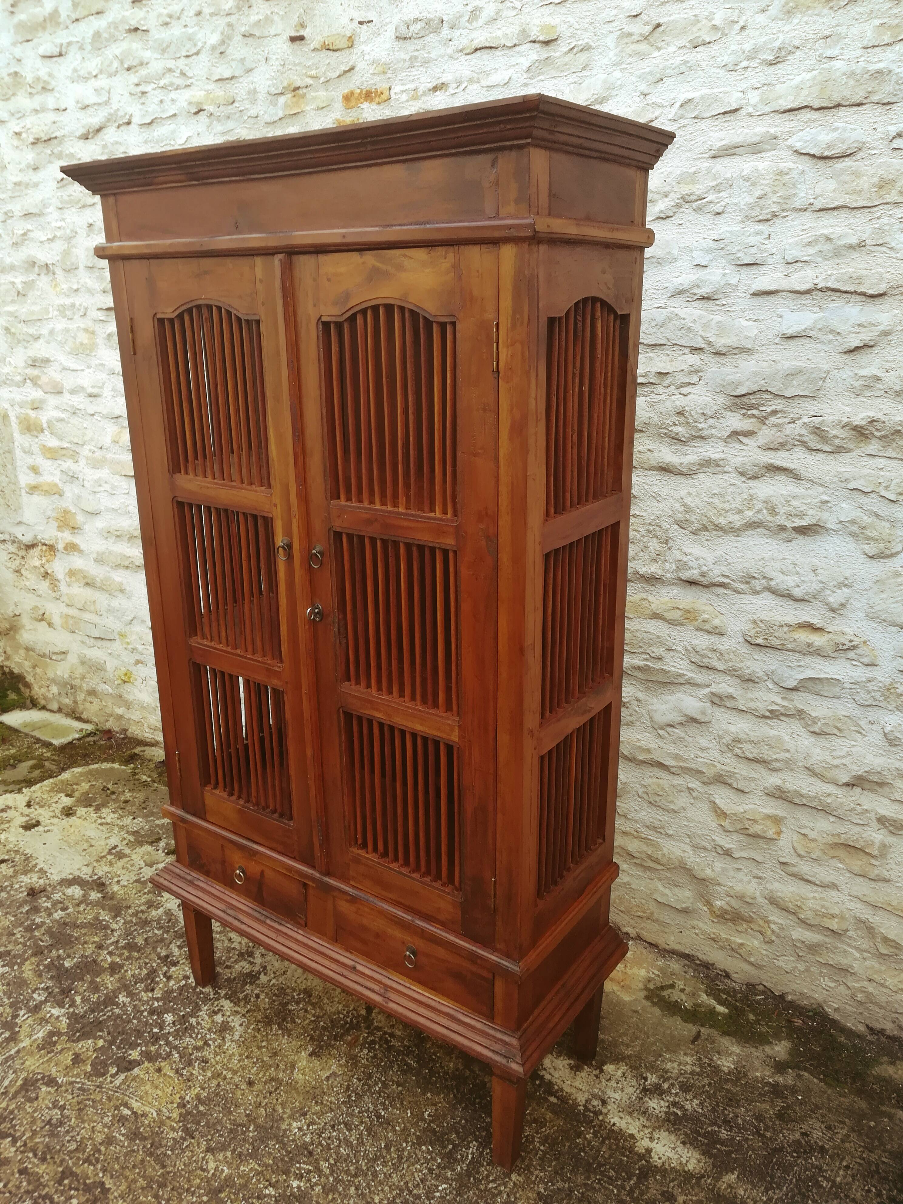 Teak bar cabinet