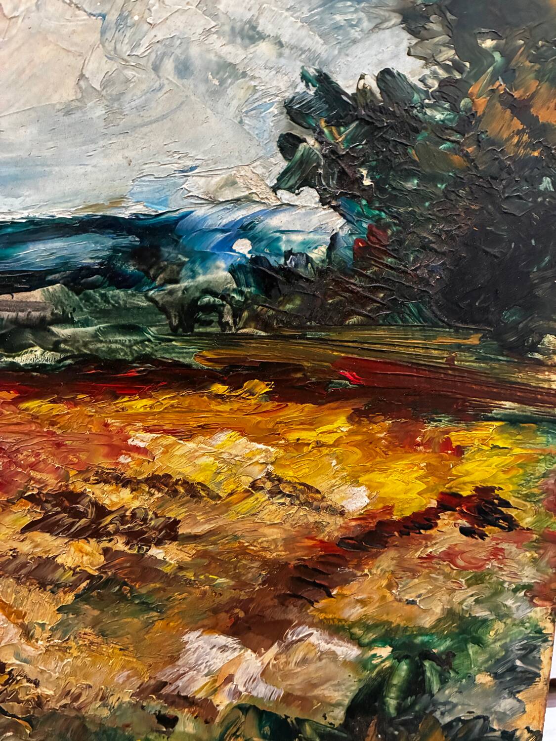 Landscape painting by Gisors 1964