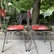 Red formica chairs
