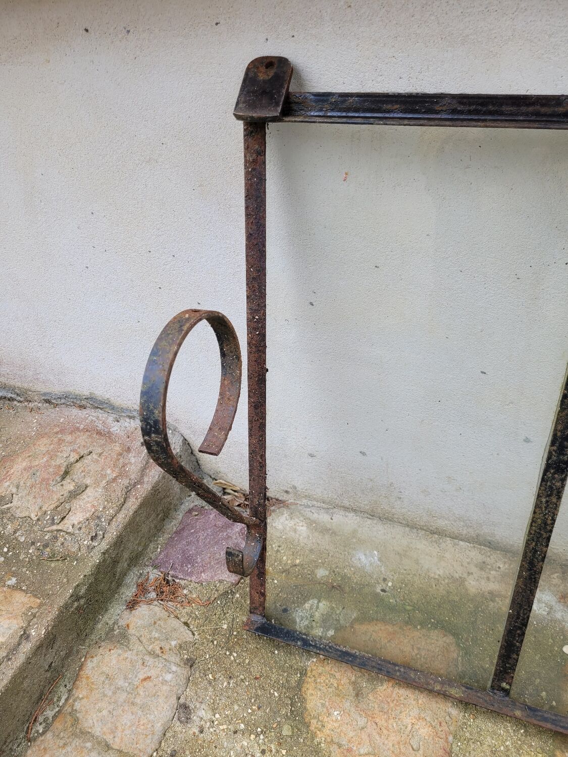 Old wrought iron marquee