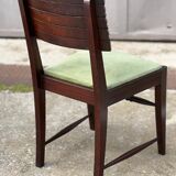 6 chaises Art Déco françaises numérotées, 1940
