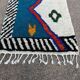 Moroccan blue rug personalized Beni Ourain colorful 250/150cm