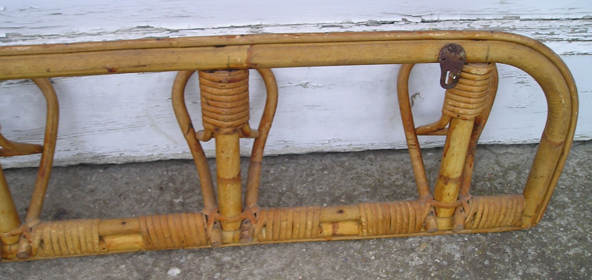 Cloakroom hangers old Wicker of the 1970s