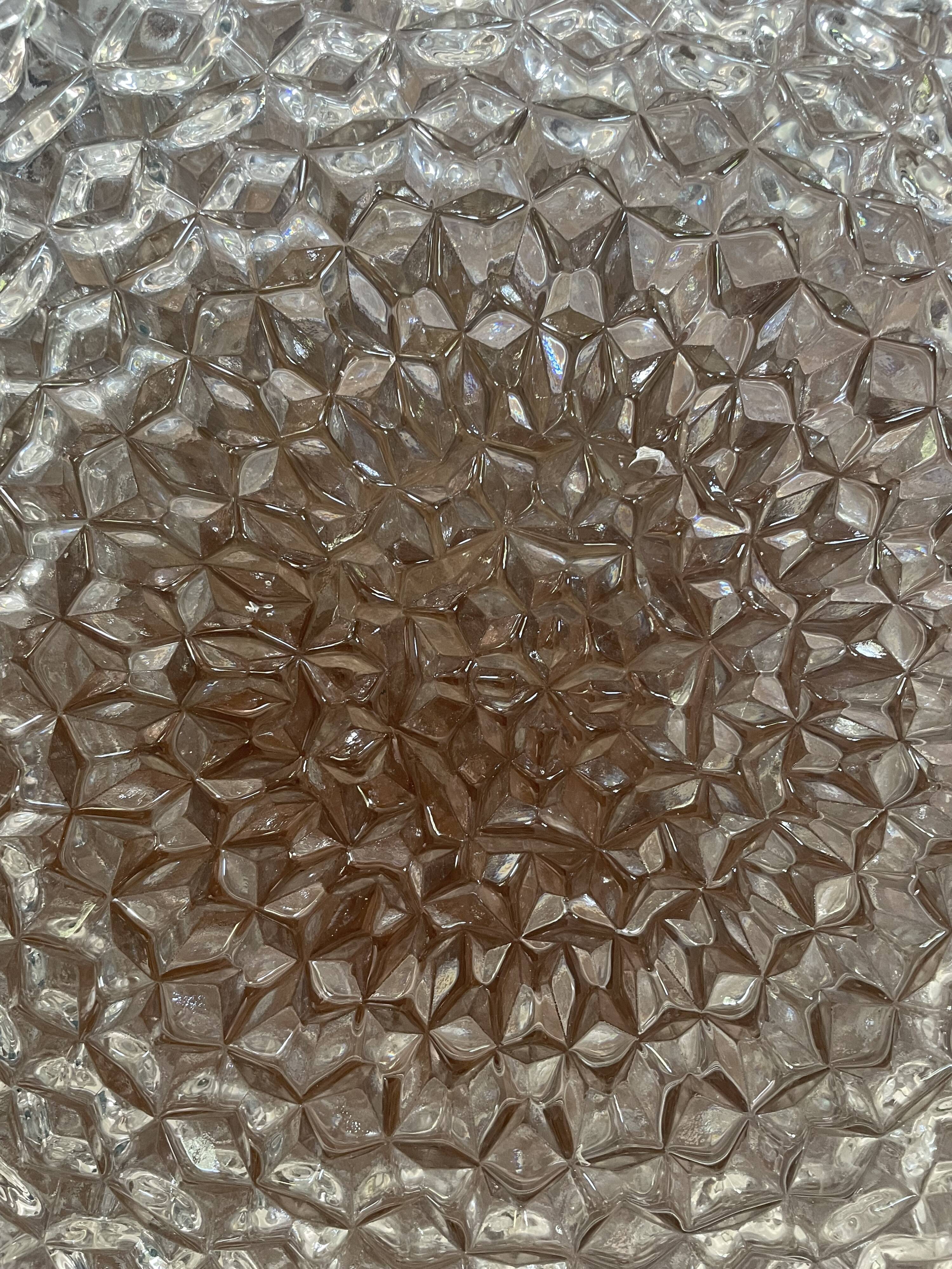 RZB glass globe ceiling light 29cm Vintage