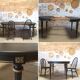 Louis XVI style extendable round table