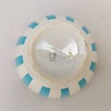 Earthenware bowl décor vintage stripes