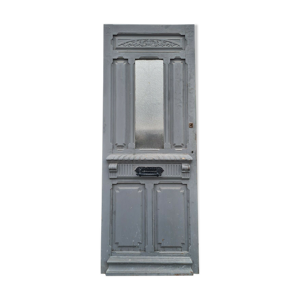 Porte d'entrée en sapin