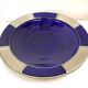 Large hollow plate in blue ceramic from Morocco