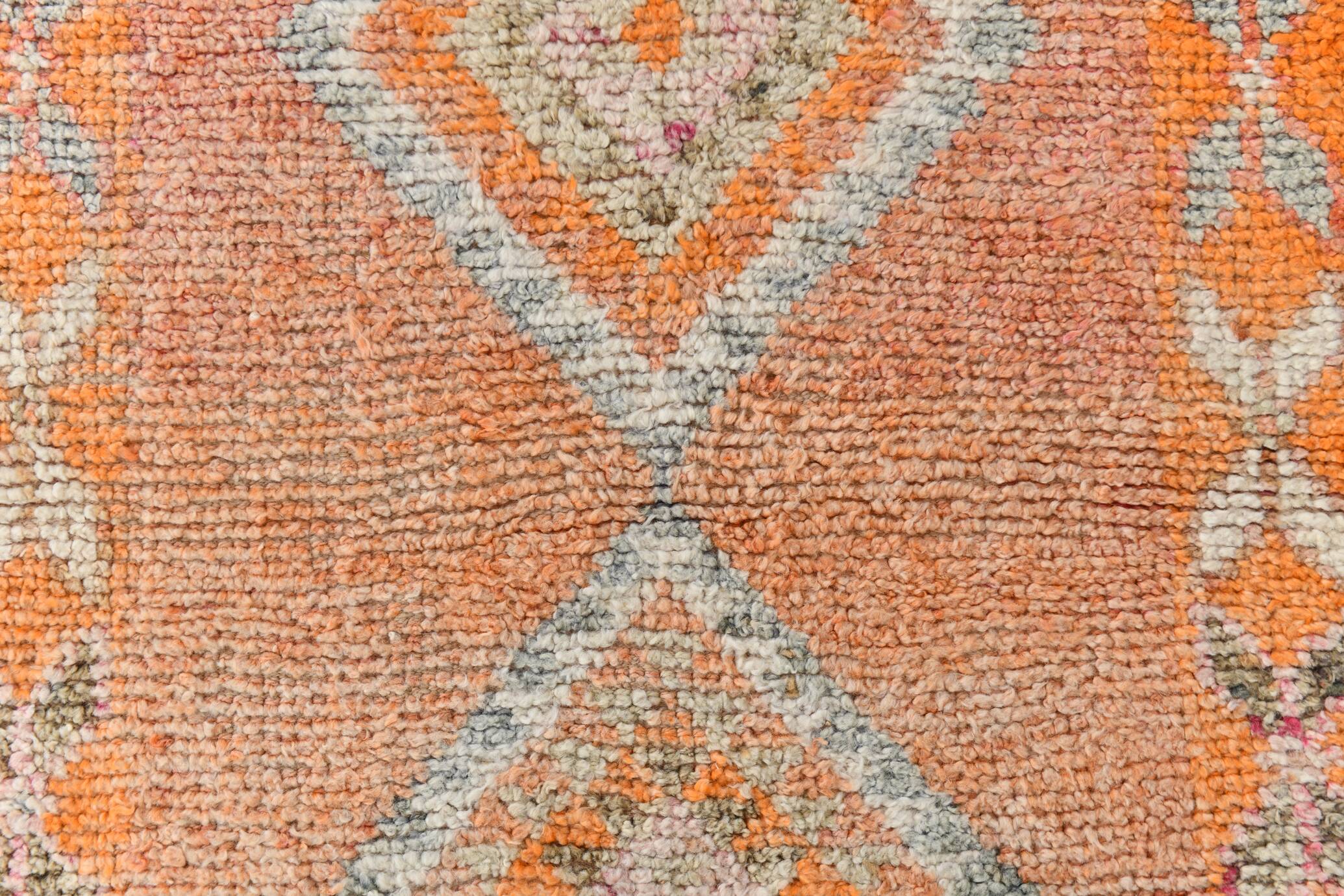 3x11 Pale Orange Turkish Vintage Runner, 86x327