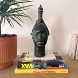 Ife head with bronze headdress (Nigeria)