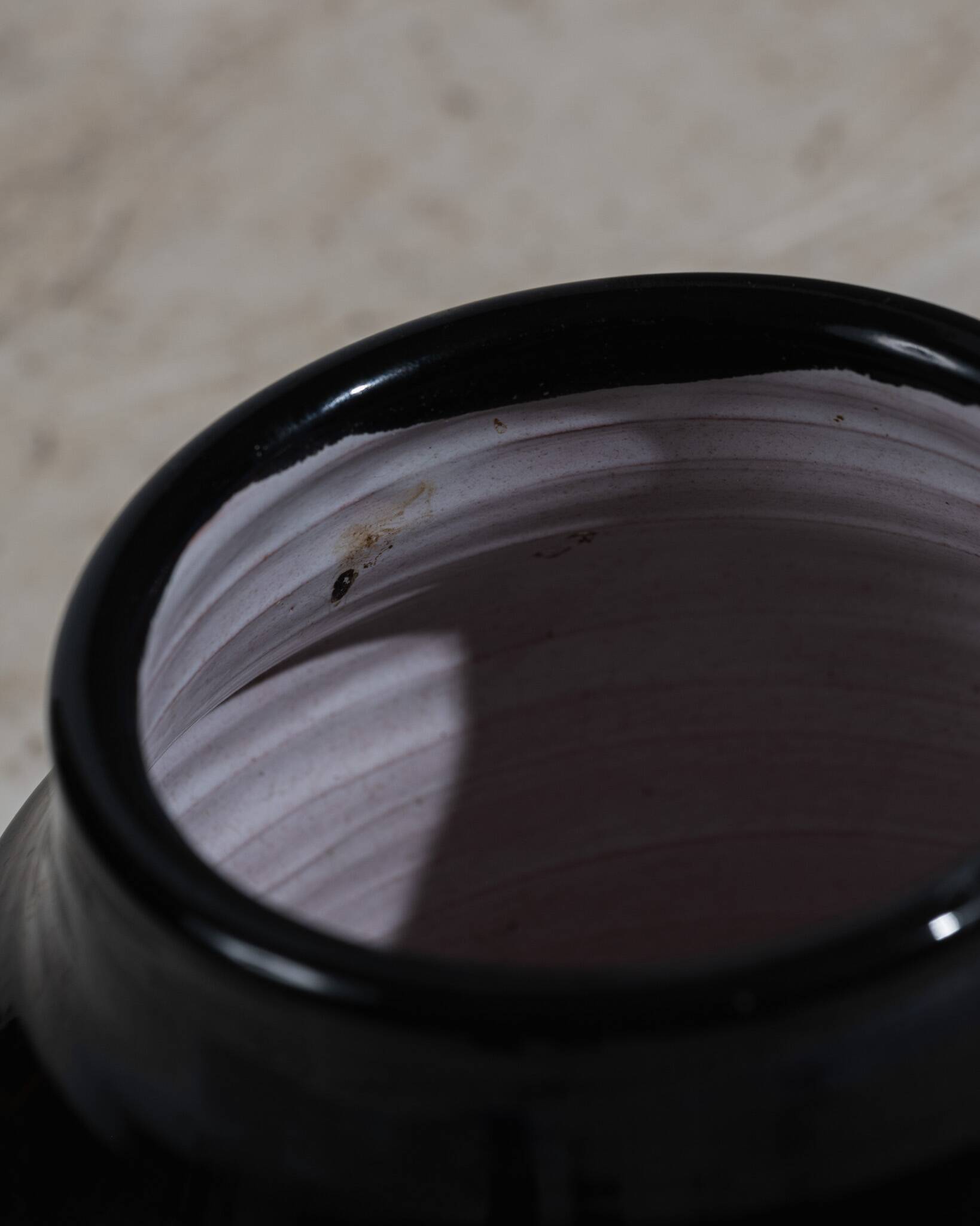 Vase en céramique à col resseré, Mado Jolain, 1950s