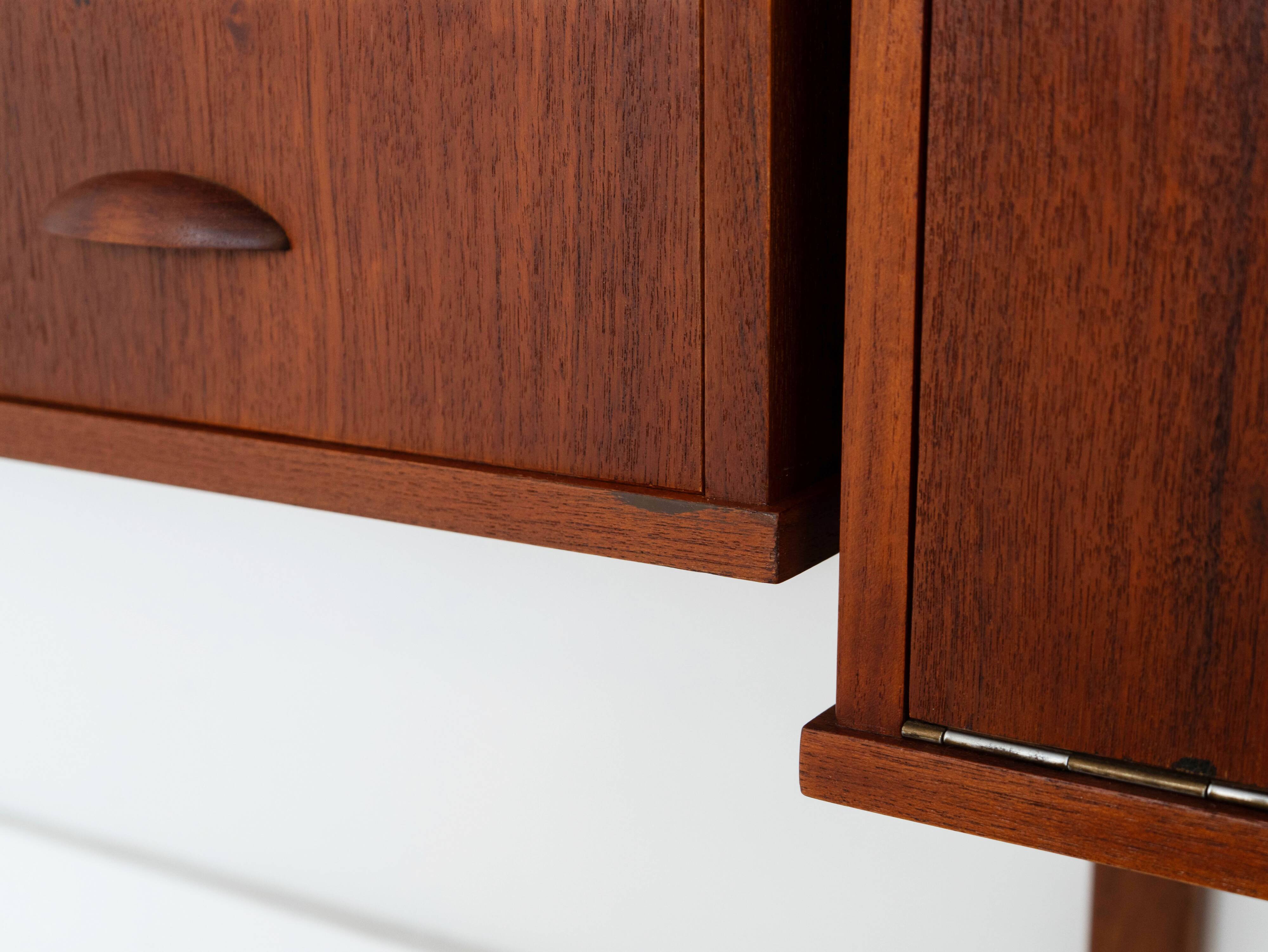 Teak modular shelving unit, Danish design, 1960s, made in Denmark