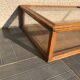 Old 1900 solid oak jewelry showcase