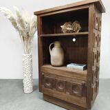 Midcentury brutalist cabinet vintage 1960