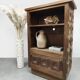 Midcentury brutalist cabinet vintage 1960