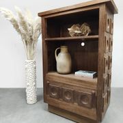 Midcentury brutalist cabinet vintage 1960