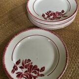 Series of 8 flat plates