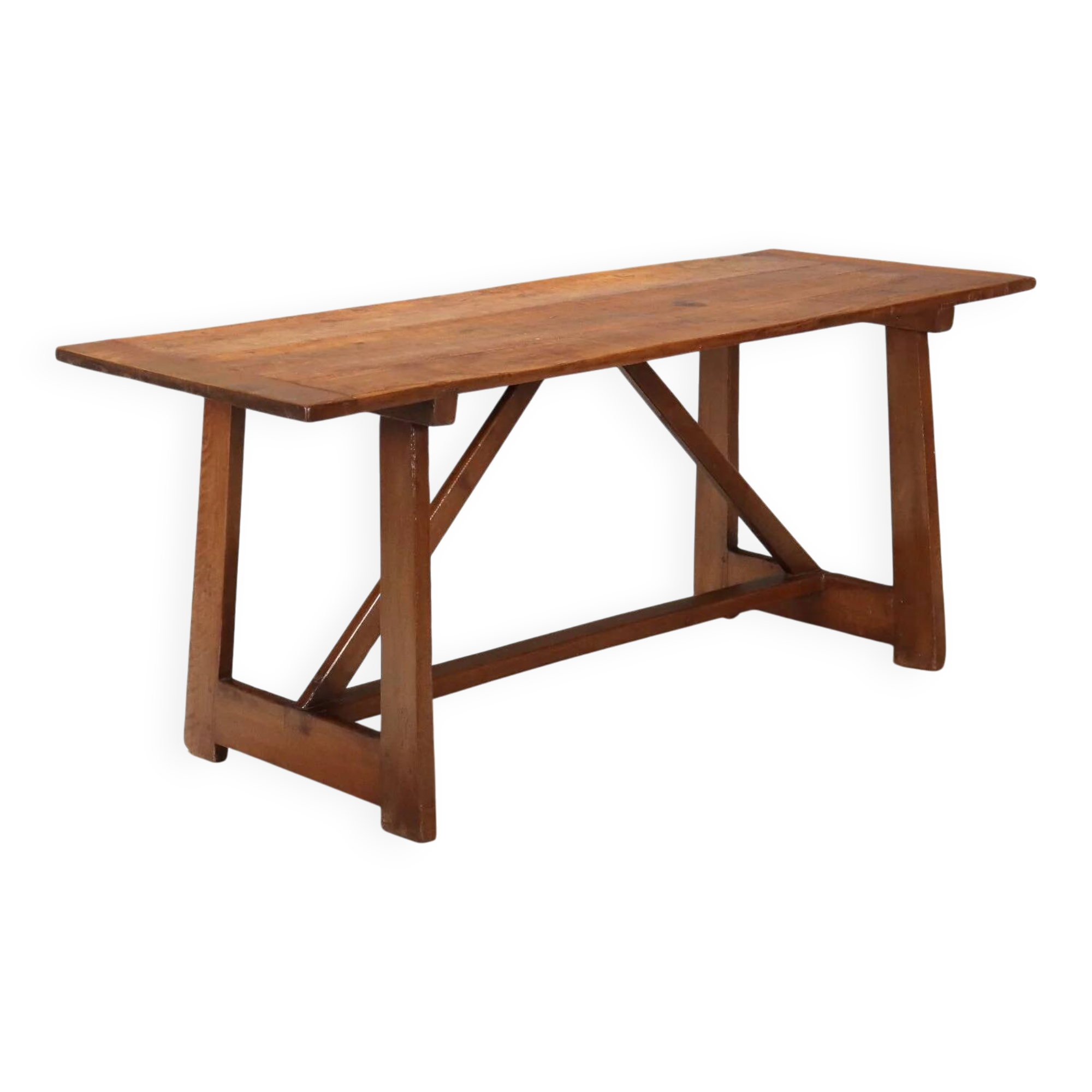 Walnut table with antique wood - Italy early 20th century