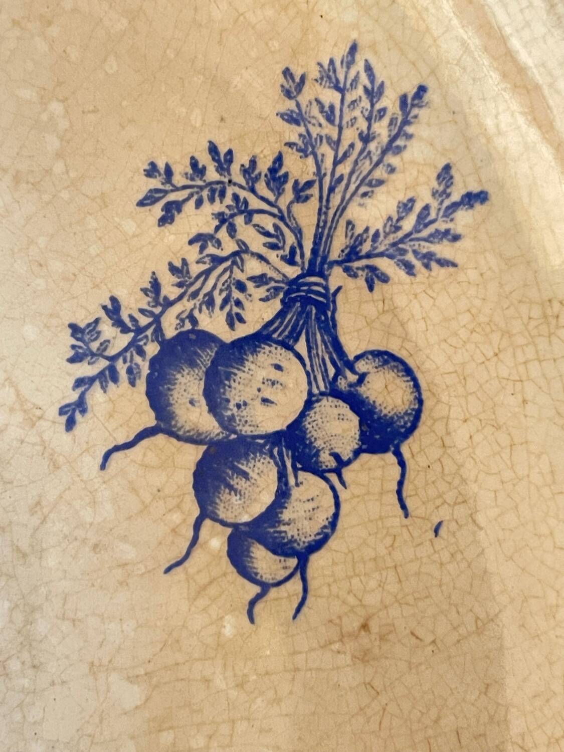 Old Compote Dish Terre de Fer Franco-British Company Sordoillet Cot