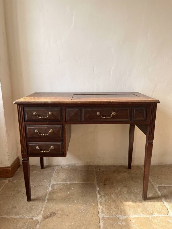 Ancienne table de machine à coudre / bureau vintage