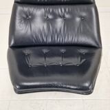 Artifort F511 Lounge Chair by Geoffrey Harcourt in Leather, 1970's