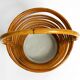 Beautiful rare Italian Mid Century modern bamboo umbrella stand in helix de