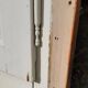 Pair of 19th-century cupboard doors and frame, woodwork
