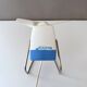 Blue Severin electric fan, mid-century office