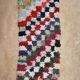 Tapis Marocain Boucherouite coloré - 74 x 185 cm