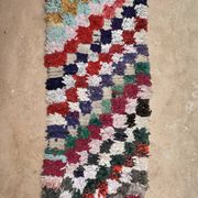 Tapis Marocain Boucherouite coloré - 74 x 185 cm