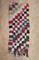 Colorful Boucherouite Moroccan rug - 74 x 185 cm