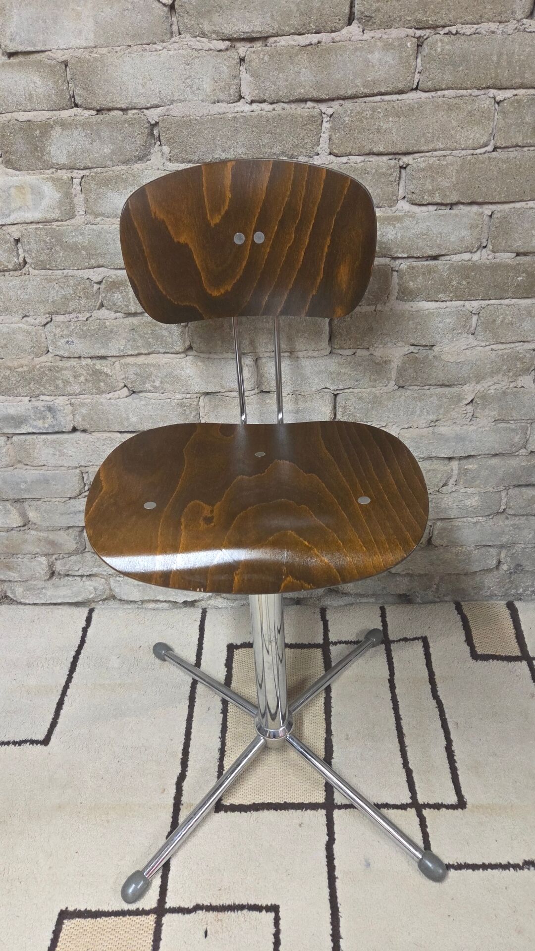 Tabouret SE 68 Egon Eiermann W-S Original-Modell, années 70