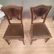 Pair of Art Nouveau chairs