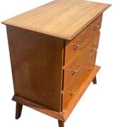 oak commode with tapered legs 1950