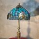 Antique Art Nouveau lamp with genuine bronze base 54x30 glass