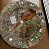 Pheasant flat plate - Gien - Rambouillet decor
