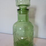 Carafe verre vert bosselé