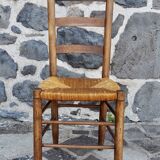 6 straw chairs in the style of the Georges Robert