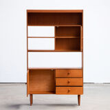 Scandinavian library in vintage teak 1960