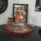 Art Deco glass cup by Rosaline France