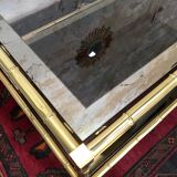 Bamboo imitation brass coffee table