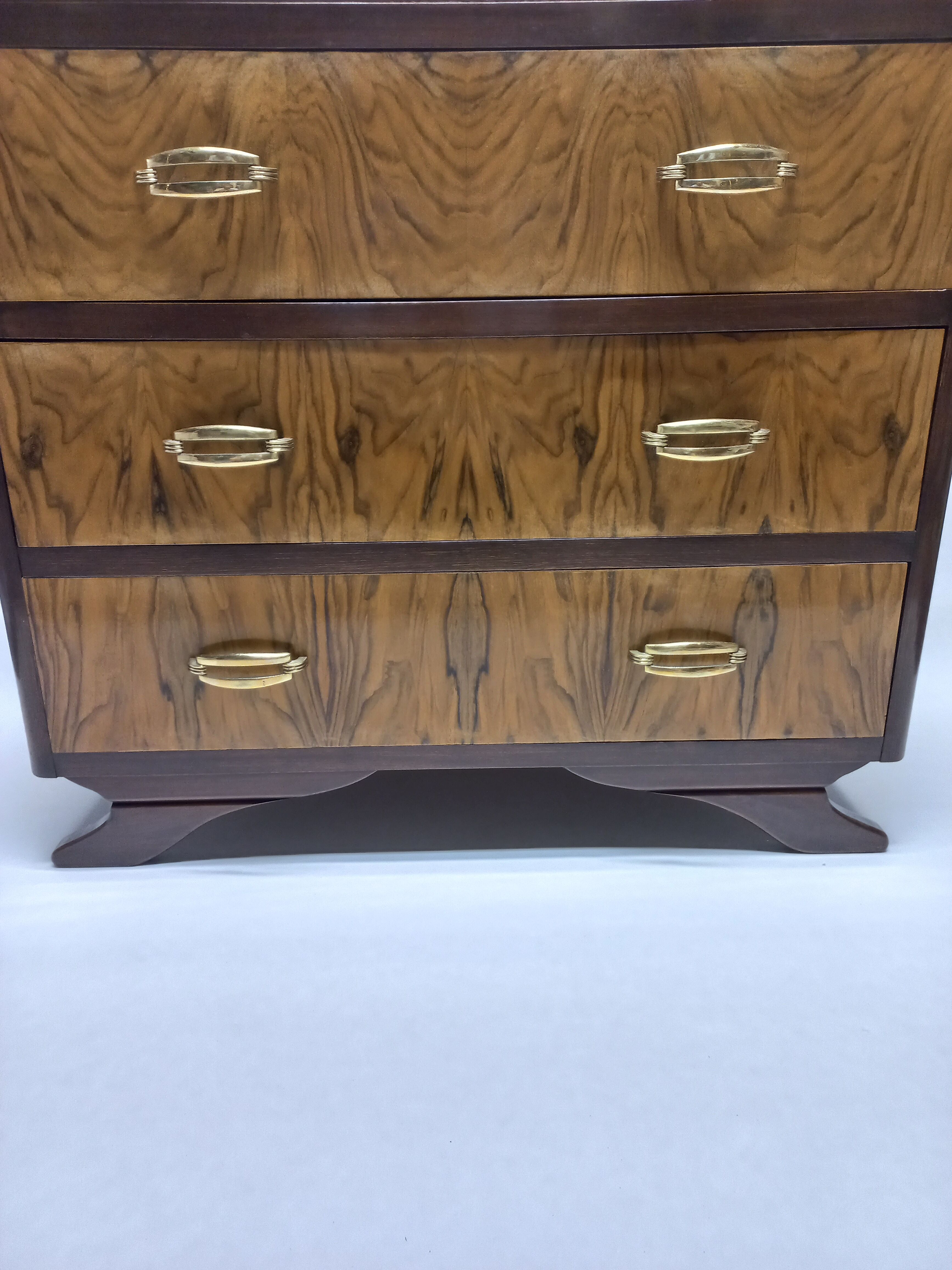 Commode art déco 1930 en noyer