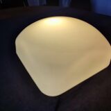Large square ceiling/wall light in vintage opaline