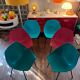 Suite of 5+1 shell chairs Pierre Guariche 1960