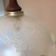 Art deco art style depoli glass hanging