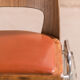 Set of 4 Jomain Baumann chairs, seat in imitation leather cognac, circa 1960