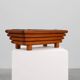 Rectangular Art Deco planter in wood, France 1920