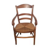 Straw seated chair