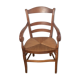 Straw seated chair